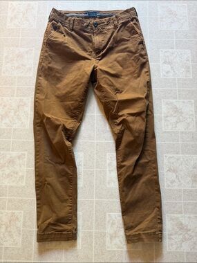 Men's Casual Straight Chino Pants - Brown Aeropostale